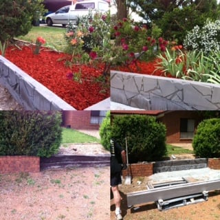 wall hedge trim build